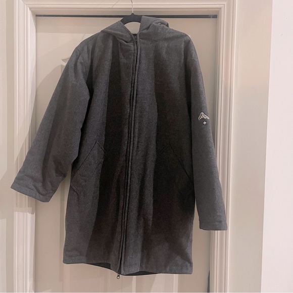 MOESSMER VAMPIRE 1950 HOODED MENS CAR COAT Vintage XL EU 46 VIRGIN WOOL + Lined